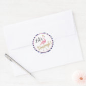 Laten we Flamingle! Flamingo Sticker (Envelop)