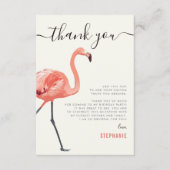 Laten we Flamingle | Flamingo Verjaardag Bedankt (Voorkant)