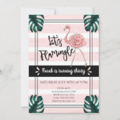 Laten we Flamingle | Flamingo Verjaardag Kaart (Voorkant)