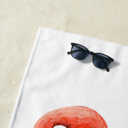 Laten we Flamingle Flamingo's  Strandlaken (In situ)