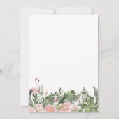 Laten we Flamingle Floral Vrijgezellenfeest Kaart (Achterkant)