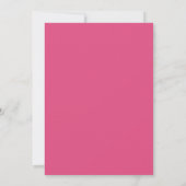 Laten we Flamingle! Heet roze & witte Bruidsdouche Kaart (Achterkant)