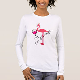 Laten we Flamingle maken Grappige Flamingo Kerst C T-shirt