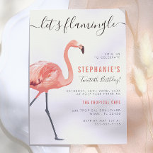 Laten we Flamingle | Modern Flamingo Verjaardagsfe