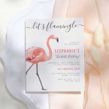 Laten we Flamingle | Modern Flamingo Verjaardagsfe
