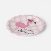 Laten we flamingle... papieren bordje (Gekanteld)