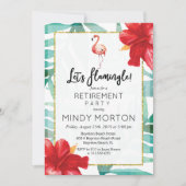 Laten we Flamingle Pensioen Uitnodiging (Voorkant)