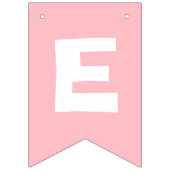 Laten we Flamingle Roze Meisje Tropische Verjaarda Vlaggetjes (Derde vlag)