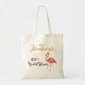 Laten we Flamingle Roze Waterverf | VRIJGEZELLENFE Tote Bag (Voorkant)