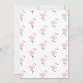 Laten we Flamingle Schattigee Flamingo Pasteluitno Kaart (Achterkant)