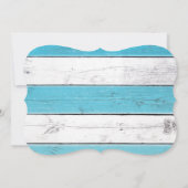 Laten we Flamingle Striped Verjaardagsfeestje Uitn Kaart (Achterkant)