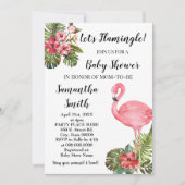Laten we Flamingle, tropisch baby shower van flami Kaart (Voorkant)