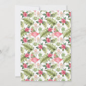 Laten we Flamingle, tropisch baby shower van flami Kaart (Achterkant)