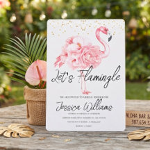 Laten we Flamingle! Tropische Bruiloft Feest