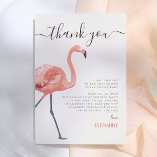 Laten we Flamingle   Verjaardag Flamingo Bedankt