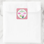 Laten we Flamingle woorden Beach sticker (Tas)