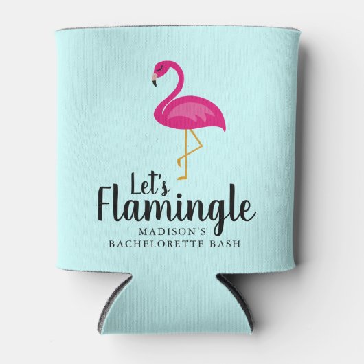 Laten we Flamingo Bachelorette Party Blikjeskoeler (Voorkant)