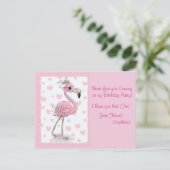 Laten we Flamingo Briefkaart (Staand voorkant)
