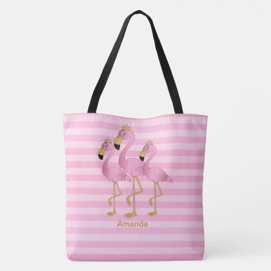 Laten we Flamingo hebben Tote Bag (Achterkant)