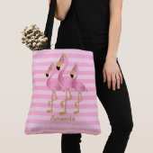 Laten we Flamingo hebben Tote Bag (Dichtbij)