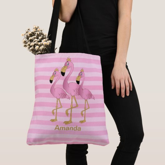 Laten we Flamingo hebben Tote Bag (Dichtbij)