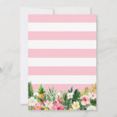 Laten we Floral Summer Kids Birthday Party ontvlam Kaart (Achterkant)