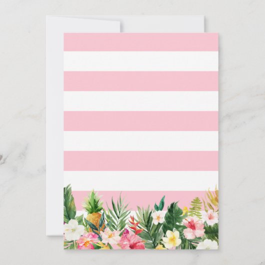 Laten we Floral Summer Kids Birthday Party ontvlam Kaart (Achterkant)