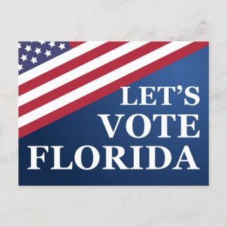 Laten we Florida stemmen en de kiezers eruit halen Briefkaart