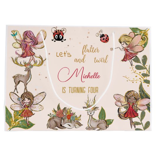 Laten we flutter en draai, feestdag groot cadeauzakje (Achterkant)