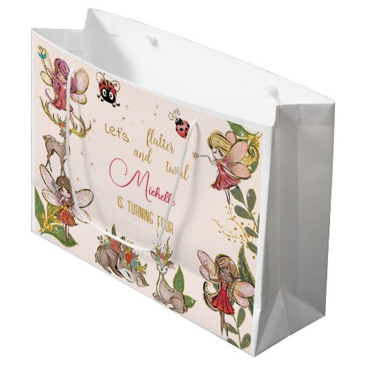 Laten we flutter en draai, feestdag groot cadeauzakje (Voorkant Gekanteld)