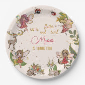 Laten we flutter en draai, feestdag papieren bordje (Voorkant)