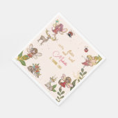 Laten we flutter en draai, feestdag servet (Hoek)