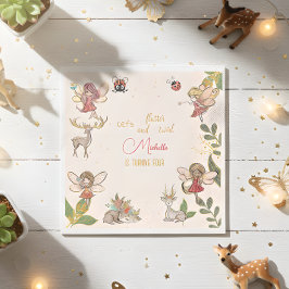 Laten we flutter en draai, feestdag servet