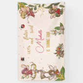 Laten we flutter en draai, feestdag spandoek (Verticaal)