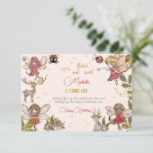 Laten we flutter en vrolijk worden. kaart (Staand voorkant)