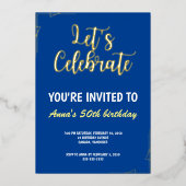 Laten we Folie-uitnodiging vieren Folie Uitnodiging (Voorkant)