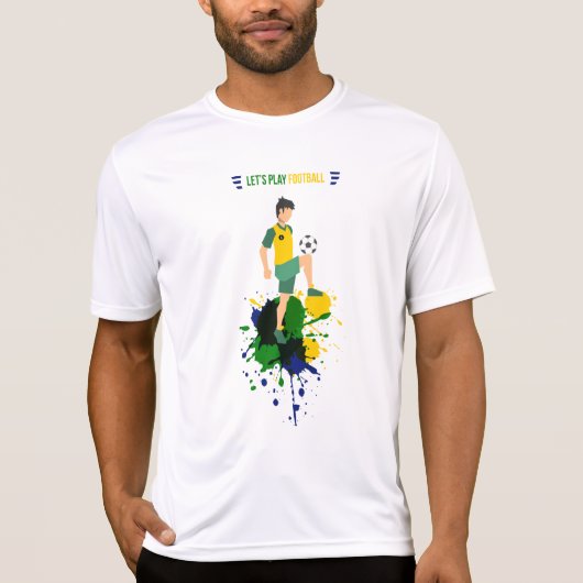 Laten we Football afspelen T-shirt (Voorkant)