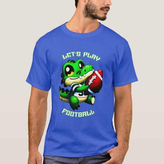 Laten we Football Schattigee Gator spelen T-shirt (Voorkant)