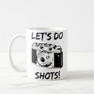 Laten We Foto'S Maken Grappige Fotografie Koffiemok