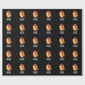 Laten we Frank Funny zijn, Frankfurter Pun Dark BG Cadeaupapier (Vlak)