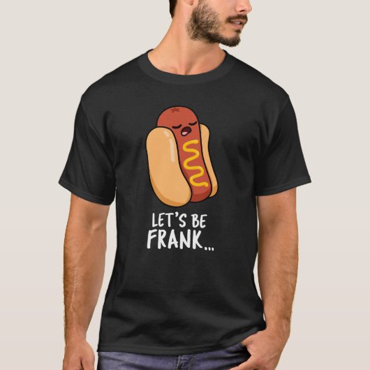 Laten we Frank Funny zijn, Frankfurter Pun Dark BG T-shirt (Voorkant)