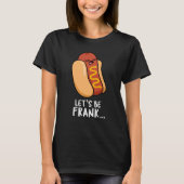 Laten we Frank Funny zijn, Frankfurter Pun Dark BG T-shirt (Voorkant)