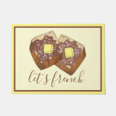Laten we Franstalige Toast Butter en Syrup Breakfa Deurmat (Voorkant)