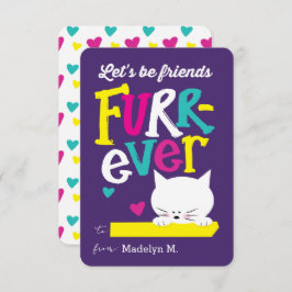 Laten we Friends FURR-ever Classroom Valentijn zij Kaart