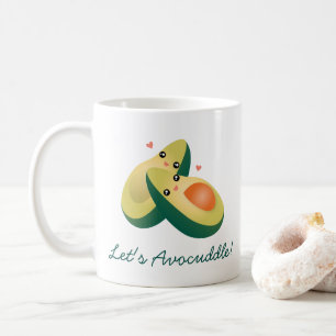 Laten we Funny Cute Avocados Pun Humor vermijden Koffiemok