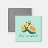 Laten we Funny Cute Avocados Pun Humor vermijden Magneet (Voorkant / Achterkant)