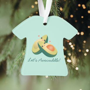 Laten we Funny Cute Avocados Pun Humor vermijden Ornament
