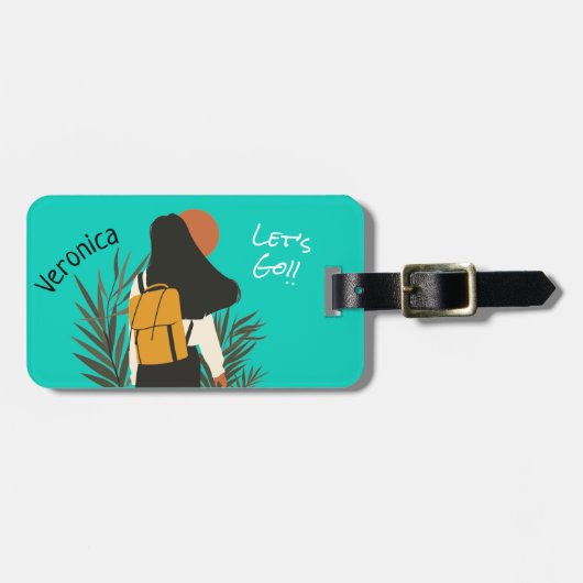 Laten we gaan bagagelabel (Voorkant horizontaal)