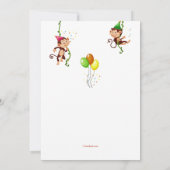 Laten we gaan Bananas verjaardagsfeestje Kaart (Achterkant)