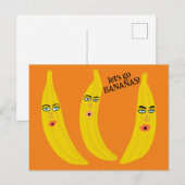 LATEN WE GAAN BANANEN Grappig Schattige Whimsical Briefkaart (Voorkant / Achterkant)
